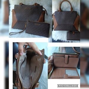 Michael Kors Two-Tone Handbag Set